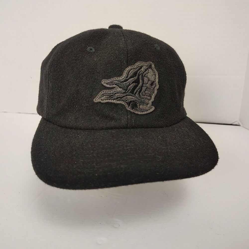 Vans x Sixty Sixers Wool Blend Black Leather Strapback ZD Hat Cap Off The Wall